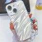 Plating Glitter Texture Chain Wristband TPU Phone Case with Lens Film, For iPhone 14