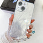 Plating Glitter Texture Chain Wristband TPU Phone Case with Lens Film, For iPhone 14