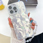 Plating Glitter Texture Chain Wristband TPU Phone Case with Lens Film, For iPhone 14 Pro Max