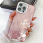 Plating Glitter Texture Chain Wristband TPU Phone Case with Lens Film, For iPhone 13 Pro Max
