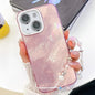 Plating Glitter Texture Chain Wristband TPU Phone Case with Lens Film, For iPhone 13