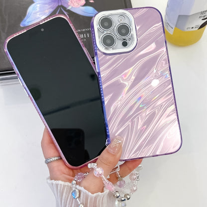 Plating Glitter Texture Chain Wristband TPU Phone Case with Lens Film, For iPhone 17e / 16e