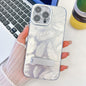 Plating Glitter Texture Fold Holder TPU Phone Case with Lens Film, For iPhone 13 Pro Max