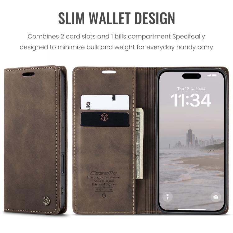CaseMe 013 Multifunctional Horizontal Flip Leather Phone Case, For iPhone 16 Pro, For iPhone 16 Plus, For iPhone 16, For iPhone 18 Pro / 17 Pro