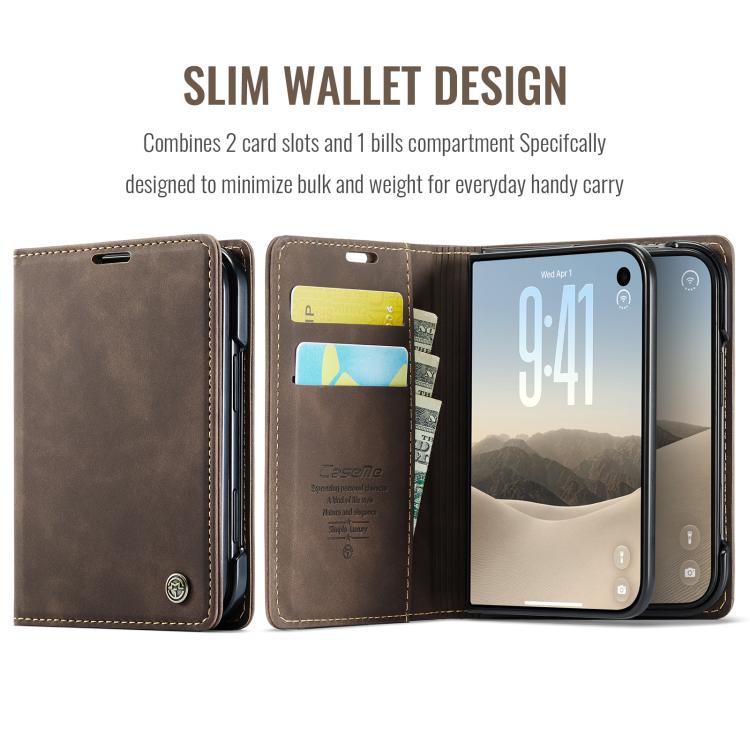 CaseMe 013 Multifunctional Horizontal Flip Leather Phone Case, For iPhone Duo, For iPhone 17, For iPhone Air, For iPhone 16 Pro Max