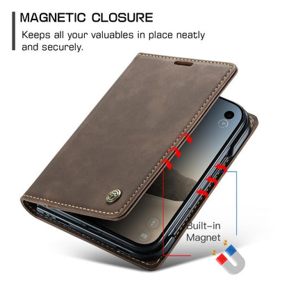 CaseMe 013 Multifunctional Horizontal Flip Leather Phone Case, For iPhone Duo, For iPhone 17, For iPhone Air, For iPhone 16 Pro Max