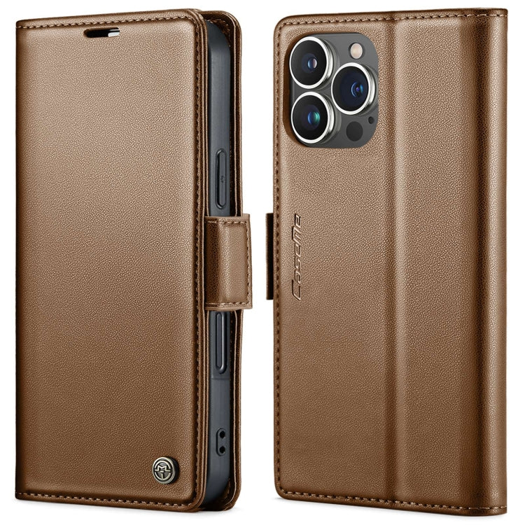 CaseMe 023 Butterfly Buckle Litchi Texture RFID Anti-theft Leather Phone Case, For iPhone Air, For iPhone 16 Pro Max, For iPhone 16 Pro, For iPhone 16 Plus