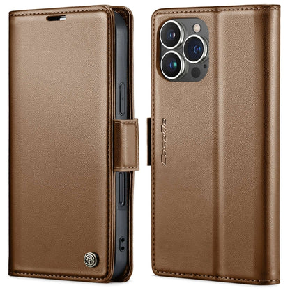 CaseMe 023 Butterfly Buckle Litchi Texture RFID Anti-theft Leather Phone Case, For iPhone Air, For iPhone 16 Pro Max, For iPhone 16 Pro, For iPhone 16 Plus