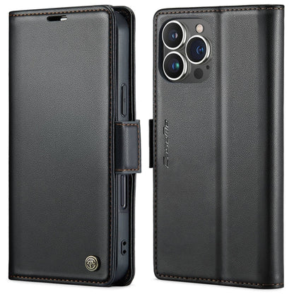 CaseMe 023 Butterfly Buckle Litchi Texture RFID Anti-theft Leather Phone Case, For iPhone Air, For iPhone 16 Pro Max, For iPhone 16 Pro, For iPhone 16 Plus