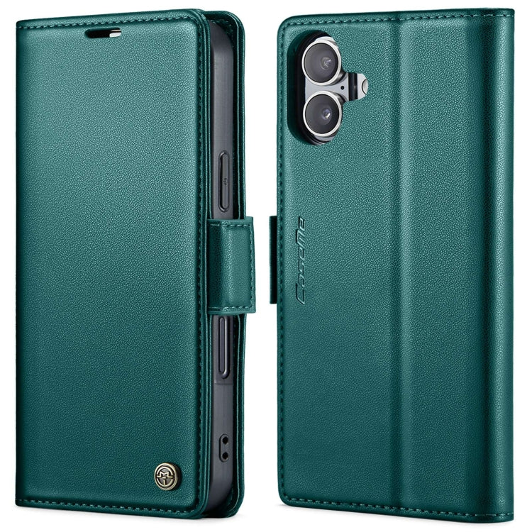 CaseMe 023 Butterfly Buckle Litchi Texture RFID Anti-theft Leather Phone Case, For iPhone 16 Pro, For iPhone 16 Plus, For iPhone 16, For iPhone 18 Pro / 17 Pro