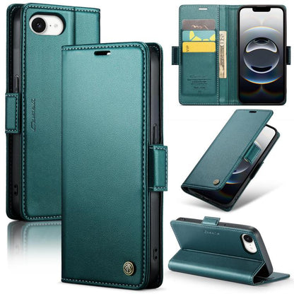 CaseMe 023 Butterfly Buckle Litchi Texture RFID Anti-theft Leather Phone Case, For iPhone 18 Pro Max / 17 Pro Max, For iPhone 17e / 16e