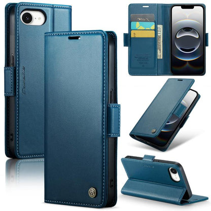 CaseMe 023 Butterfly Buckle Litchi Texture RFID Anti-theft Leather Phone Case, For iPhone 18 Pro Max / 17 Pro Max, For iPhone 17e / 16e