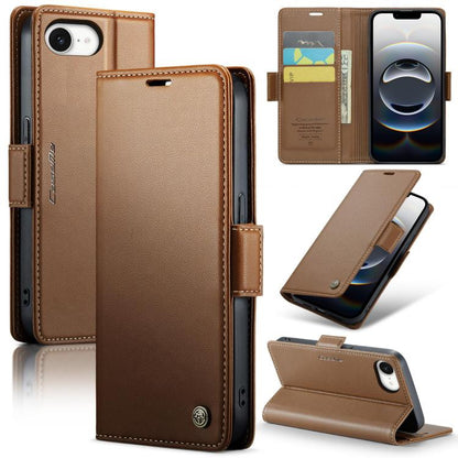 CaseMe 023 Butterfly Buckle Litchi Texture RFID Anti-theft Leather Phone Case, For iPhone 18 Pro Max / 17 Pro Max, For iPhone 17e / 16e