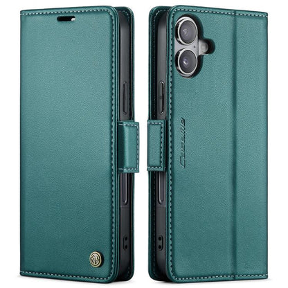CaseMe 023 Butterfly Buckle Litchi Texture RFID Anti-theft Leather Phone Case, For iPhone Duo, For iPhone 17, For iPhone Air, For iPhone 16 Pro Max
