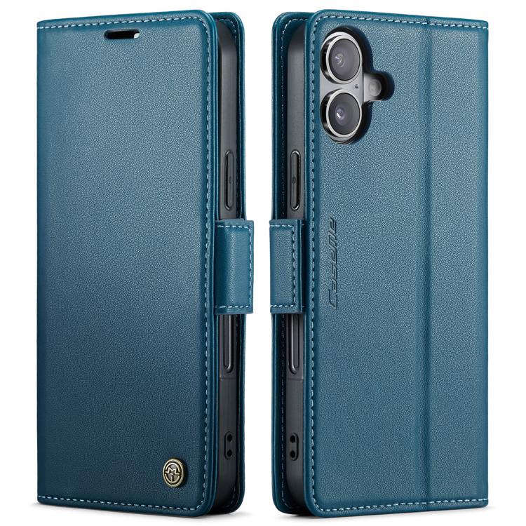 CaseMe 023 Butterfly Buckle Litchi Texture RFID Anti-theft Leather Phone Case, For iPhone Duo, For iPhone 17, For iPhone Air, For iPhone 16 Pro Max