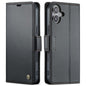 CaseMe 023 Butterfly Buckle Litchi Texture RFID Anti-theft Leather Phone Case, For iPhone Duo, For iPhone 17, For iPhone Air, For iPhone 16 Pro Max