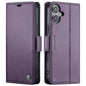 CaseMe 023 Butterfly Buckle Litchi Texture RFID Anti-theft Leather Phone Case, For iPhone Duo, For iPhone 17, For iPhone Air, For iPhone 16 Pro Max