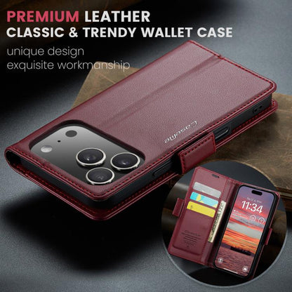 CaseMe 023 Butterfly Buckle Litchi Texture RFID Anti-theft Leather Phone Case
