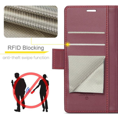 CaseMe 023 Butterfly Buckle Litchi Texture RFID Anti-theft Leather Phone Case, For iPhone Air, For iPhone 16 Pro Max, For iPhone 16 Pro, For iPhone 16 Plus