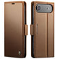 CaseMe 023 Butterfly Buckle Litchi Texture RFID Anti-theft Leather Phone Case, For iPhone Air, For iPhone 16 Pro Max, For iPhone 16 Pro, For iPhone 16 Plus