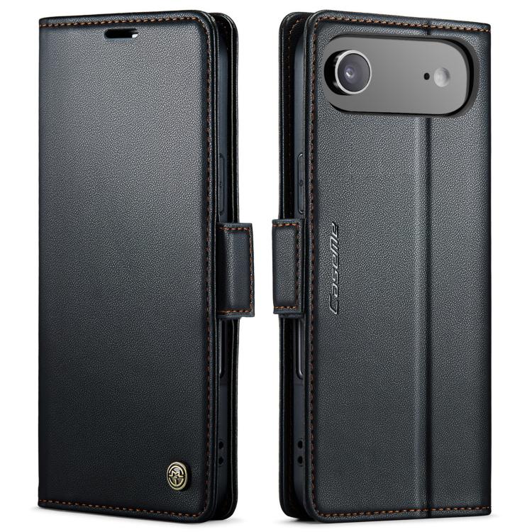 CaseMe 023 Butterfly Buckle Litchi Texture RFID Anti-theft Leather Phone Case, For iPhone Air, For iPhone 16 Pro Max, For iPhone 16 Pro, For iPhone 16 Plus