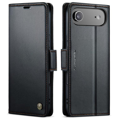 CaseMe 023 Butterfly Buckle Litchi Texture RFID Anti-theft Leather Phone Case, For iPhone Air, For iPhone 16 Pro Max, For iPhone 16 Pro, For iPhone 16 Plus