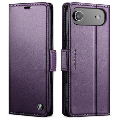 CaseMe 023 Butterfly Buckle Litchi Texture RFID Anti-theft Leather Phone Case, For iPhone Air, For iPhone 16 Pro Max, For iPhone 16 Pro, For iPhone 16 Plus