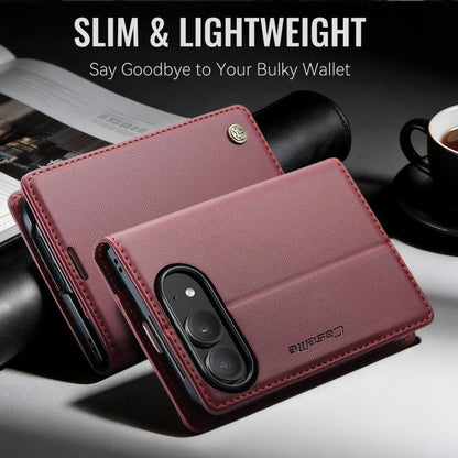 CaseMe 023 Butterfly Buckle Litchi Texture RFID Anti-theft Leather Phone Case, For iPhone Duo, For iPhone 17, For iPhone Air, For iPhone 16 Pro Max