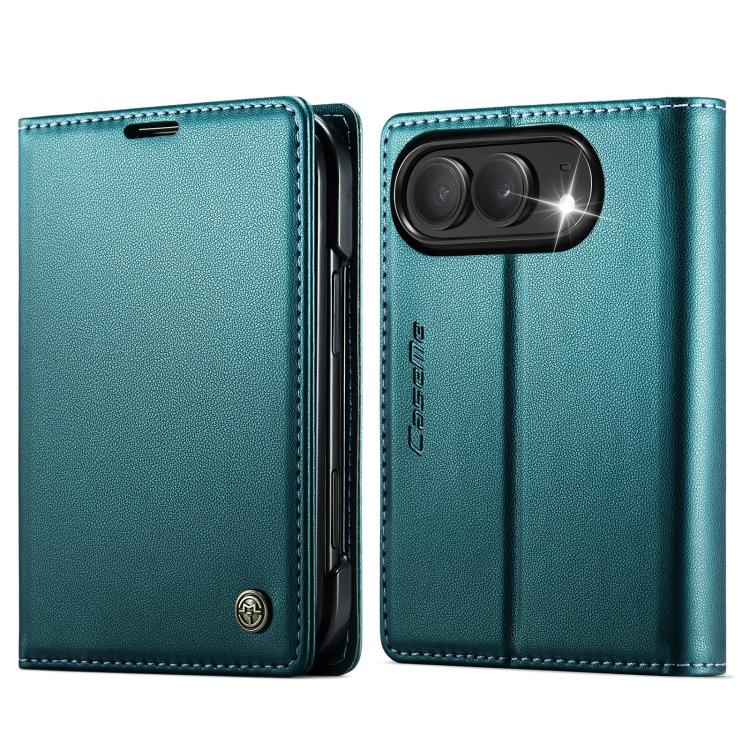 CaseMe 023 Butterfly Buckle Litchi Texture RFID Anti-theft Leather Phone Case, For iPhone Duo, For iPhone 17, For iPhone Air, For iPhone 16 Pro Max