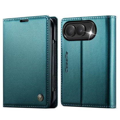 CaseMe 023 Butterfly Buckle Litchi Texture RFID Anti-theft Leather Phone Case, For iPhone Duo, For iPhone 17, For iPhone Air, For iPhone 16 Pro Max