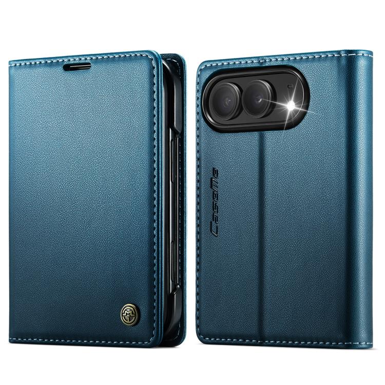 CaseMe 023 Butterfly Buckle Litchi Texture RFID Anti-theft Leather Phone Case, For iPhone Duo, For iPhone 17, For iPhone Air, For iPhone 16 Pro Max