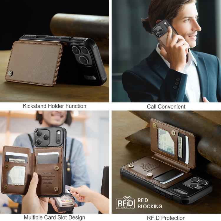 CaseMe C22 Card Slots Holder RFID Anti-theft Phone Case
