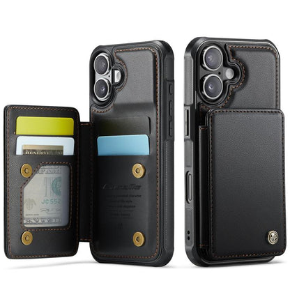 CaseMe C22 Card Slots Holder RFID Anti-theft Phone Case, For iPhone 17e / 16e, For iPhone 17 Pro Max, For iPhone 17 Pro, For iPhone 17