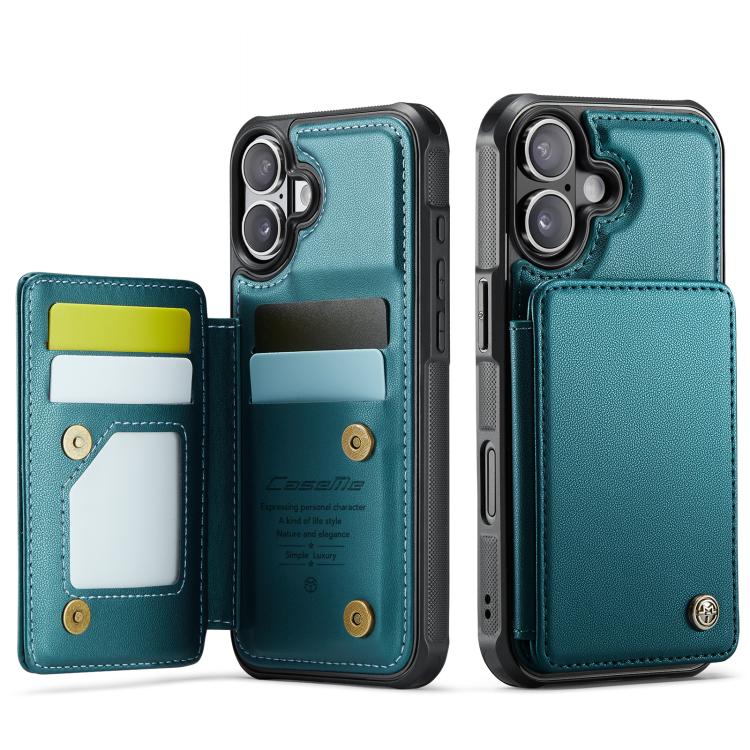 CaseMe C22 Card Slots Holder RFID Anti-theft Phone Case, For iPhone 17e / 16e, For iPhone 17 Pro Max, For iPhone 17 Pro, For iPhone 17