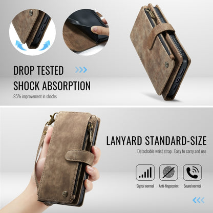 CaseMe C30 Card Slots Zipper Wallet Leather Phone Case, For iPhone 16, For iPhone 18 Pro / 17 Pro, For iPhone 18 Pro Max / 17 Pro Max, For iPhone 17e / 16e