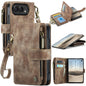 CaseMe C30 Card Slots Zipper Wallet Leather Phone Case, For iPhone Duo, For iPhone 17, For iPhone Air, For iPhone 16 Pro Max, For iPhone 16 Pro, For iPhone 16 Plus