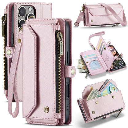 CaseMe C36 Card Slots Zipper Wallet RFID Anti-theft Leather Phone Case, For iPhone Air, For iPhone 16 Pro Max, For iPhone 16 Pro, For iPhone 16 Plus