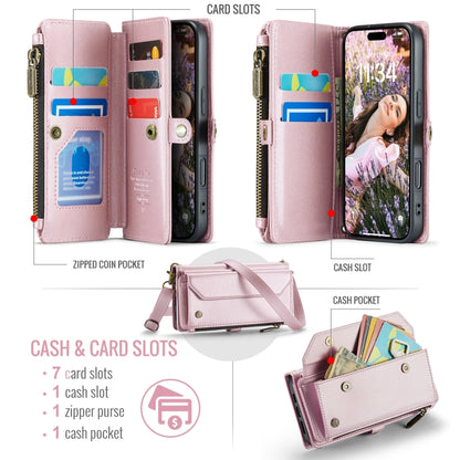 CaseMe C36 Card Slots Zipper Wallet RFID Anti-theft Leather Phone Case