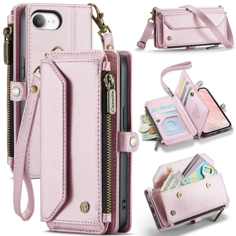 CaseMe C36 Card Slots Zipper Wallet RFID Anti-theft Leather Phone Case, For iPhone 18 Pro Max / 17 Pro Max, For iPhone 17e / 16e