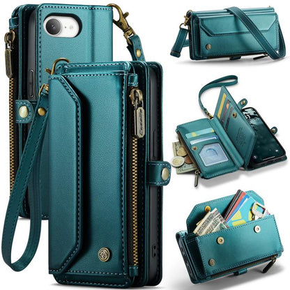 CaseMe C36 Card Slots Zipper Wallet RFID Anti-theft Leather Phone Case, For iPhone 18 Pro Max / 17 Pro Max, For iPhone 17e / 16e