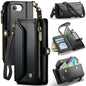 CaseMe C36 Card Slots Zipper Wallet RFID Anti-theft Leather Phone Case, For iPhone 18 Pro Max / 17 Pro Max, For iPhone 17e / 16e
