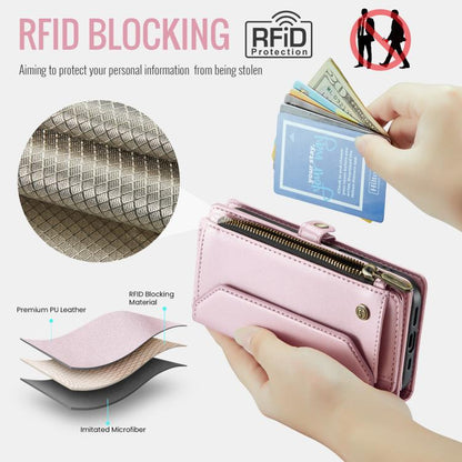 CaseMe C36 Card Slots Zipper Wallet RFID Anti-theft Leather Phone Case, For iPhone 18 Pro Max / 17 Pro Max, For iPhone 17e / 16e