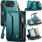 CaseMe C36 Card Slots Zipper Wallet RFID Anti-theft Leather Phone Case, For iPhone Duo, For iPhone 17, For iPhone Air, For iPhone 16 Pro Max