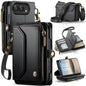 CaseMe C36 Card Slots Zipper Wallet RFID Anti-theft Leather Phone Case, For iPhone Duo, For iPhone 17, For iPhone Air, For iPhone 16 Pro Max