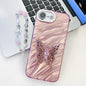 Plating Glitter Lens Film Texture Butterfly Holder Wristband Phone Case, For iPhone 17e / 16e