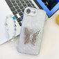 Plating Glitter Lens Film Texture Butterfly Holder Wristband Phone Case, For iPhone 17e / 16e