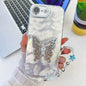 Plating Glitter Lens Film Texture Butterfly Holder Wristband Phone Case, For iPhone 17e / 16e