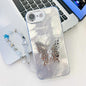 Plating Glitter Lens Film Texture Butterfly Holder Wristband Phone Case, For iPhone 17e / 16e