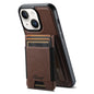 Suteni H17 Cross Grain Leather MagSafe Detachable Wallet Phone Case, For iPhone 16 Pro, For iPhone 16 Plus, For iPhone 16, For iPhone 15 Pro Max, For iPhone 15 Pro, For iPhone 15 Plus, For iPhone 15, For iPhone 14 Plus