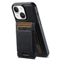 Suteni H17 Cross Grain Leather MagSafe Detachable Wallet Phone Case, For iPhone 16 Pro, For iPhone 16 Plus, For iPhone 16, For iPhone 15 Pro Max, For iPhone 15 Pro, For iPhone 15 Plus, For iPhone 15, For iPhone 14 Plus